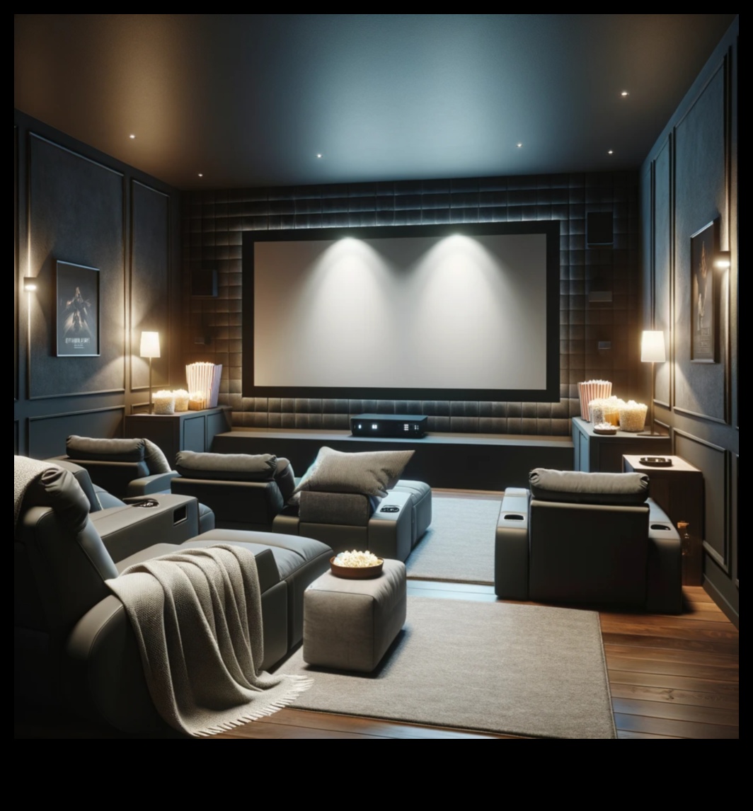 Cinematic Ambiance: Smart Lighting and Electronics for Home Theatres