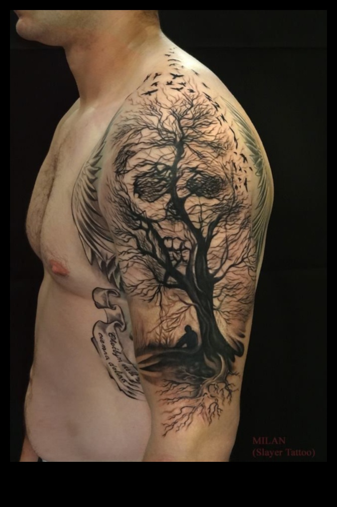 Επικά σκηνικά Οι ιστορίες πίσω από τα τατουάζ στην πλάτη 5 Epic Backdrops: Unveiling the Grandeur of Back Tattoo Narratives