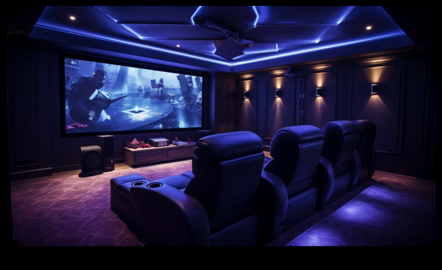 Cinematic Ambiance: Smart Lighting and Electronics for Home Theatres
