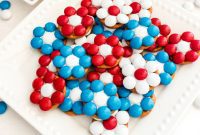 Red, White & Blue Pretzel Blossoms