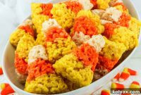 Candy Corn Crunch Bars