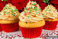 Boozy Eggnog Cupcakes with Decadent Butter Rum Frosting
