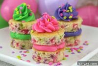 Springtime Sprinkle Cake Bites