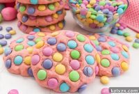 Vibrant Easter M&M Sugar Cookies