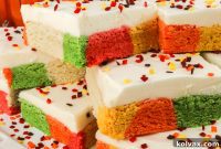 Marbled Harvest Sugar Cookie Bars