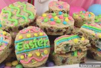 Colorful Easter M and M Sugar Cookie Bars