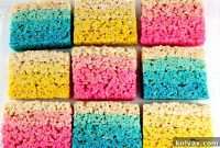 Vibrant Rice Krispie Treat Colors