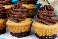 Decadent Peanut Butter Brownie Cupcakes
