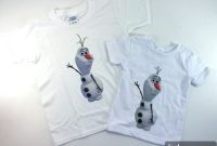DIY Disney Frozen Olaf T-Shirt Craft