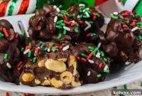Festive Peanut Crunch Bites