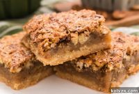 Decadent Pecan Shortbread Bars