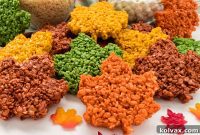 Autumn Foliage Rice Krispie Bars