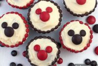 Mickey’s Colorful M and M Cupcakes