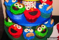 Colorful Sesame Street Cupcakes