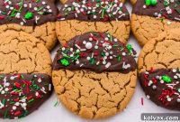 Decadent Chocolate-Kissed Peanut Butter Cookies