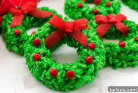 Festive Krispie Wreath Delights