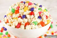 Rainbow Jelly Bean Popcorn