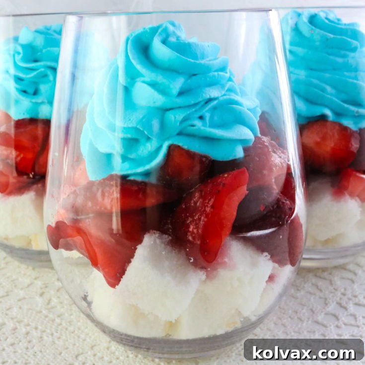 Red White and Blue Strawberry Shortcake
