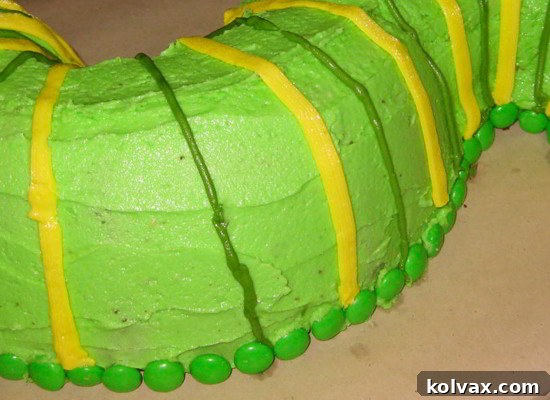 Caterpillar Cake Body Prep