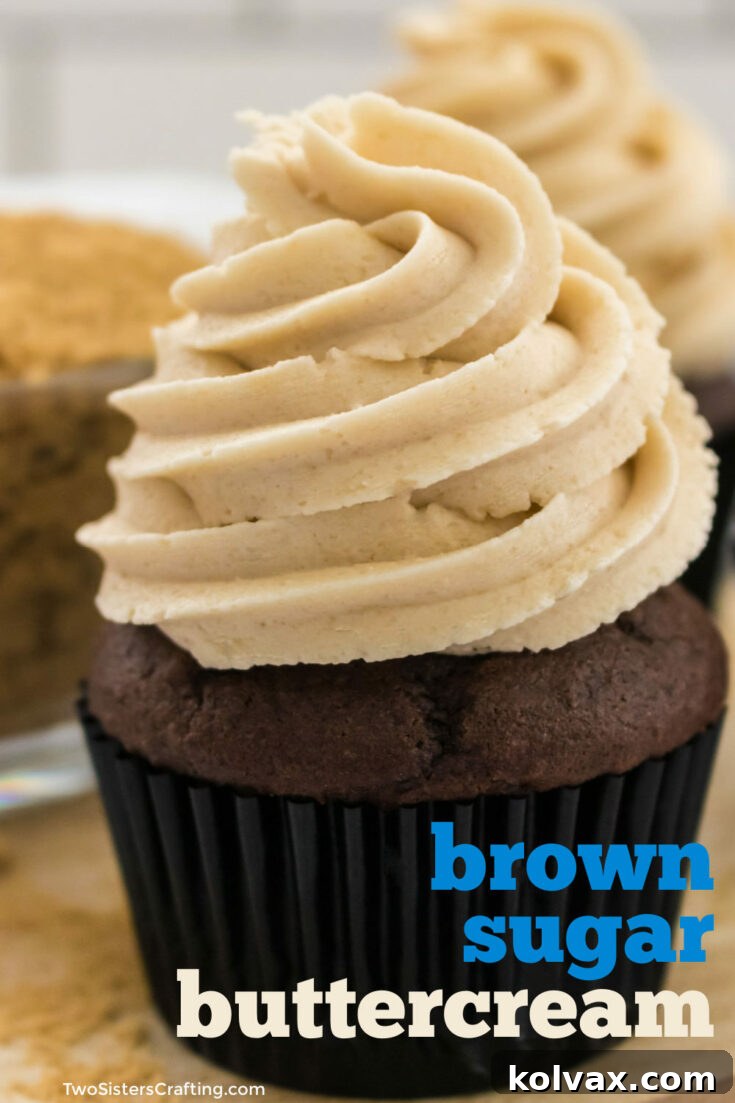 The Best Brown Sugar Buttercream Frosting