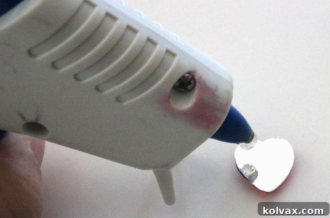 Adding a Heart Rhinestone