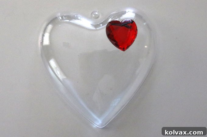 Plastic Heart Container for the Grinch Slime
