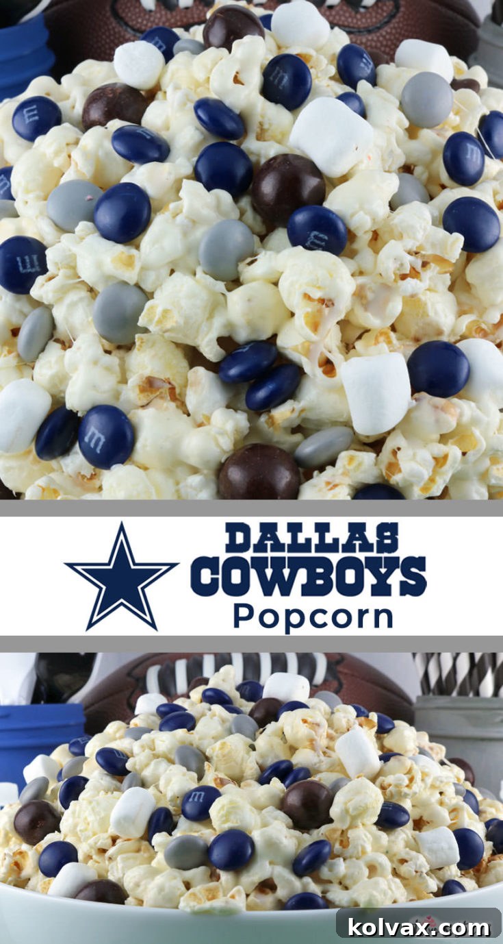 Dallas Cowboys Popcorn for game day
