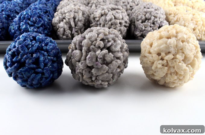 Dallas Cowboys Rice Krispie Bites arranged on a platter