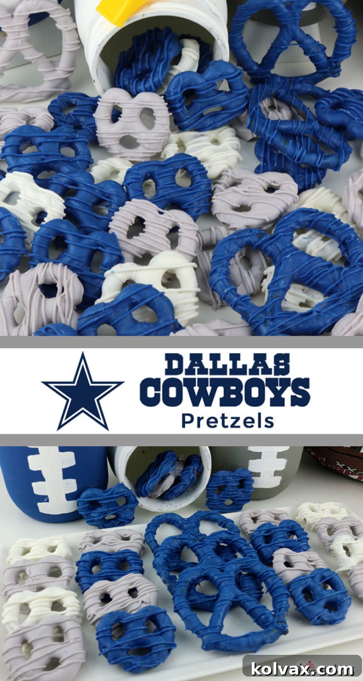 Dallas Cowboys Pretzels Pinterest image