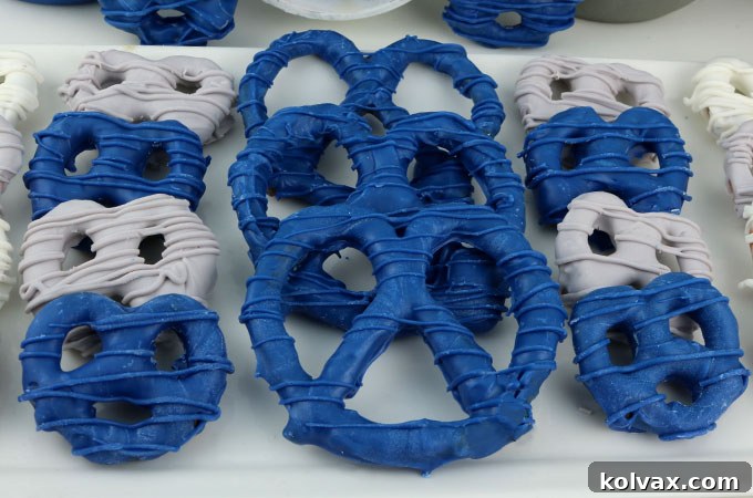 Lone Star Pretzels 8 Finished Dallas Cowboys Pretzels, a yummy sweet and salty football game day treat