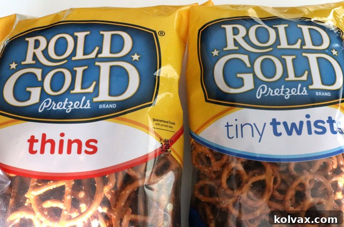 An assortment of Green Bay Packers pretzels, showcasing various sizes, perfect for a themed football party snack.