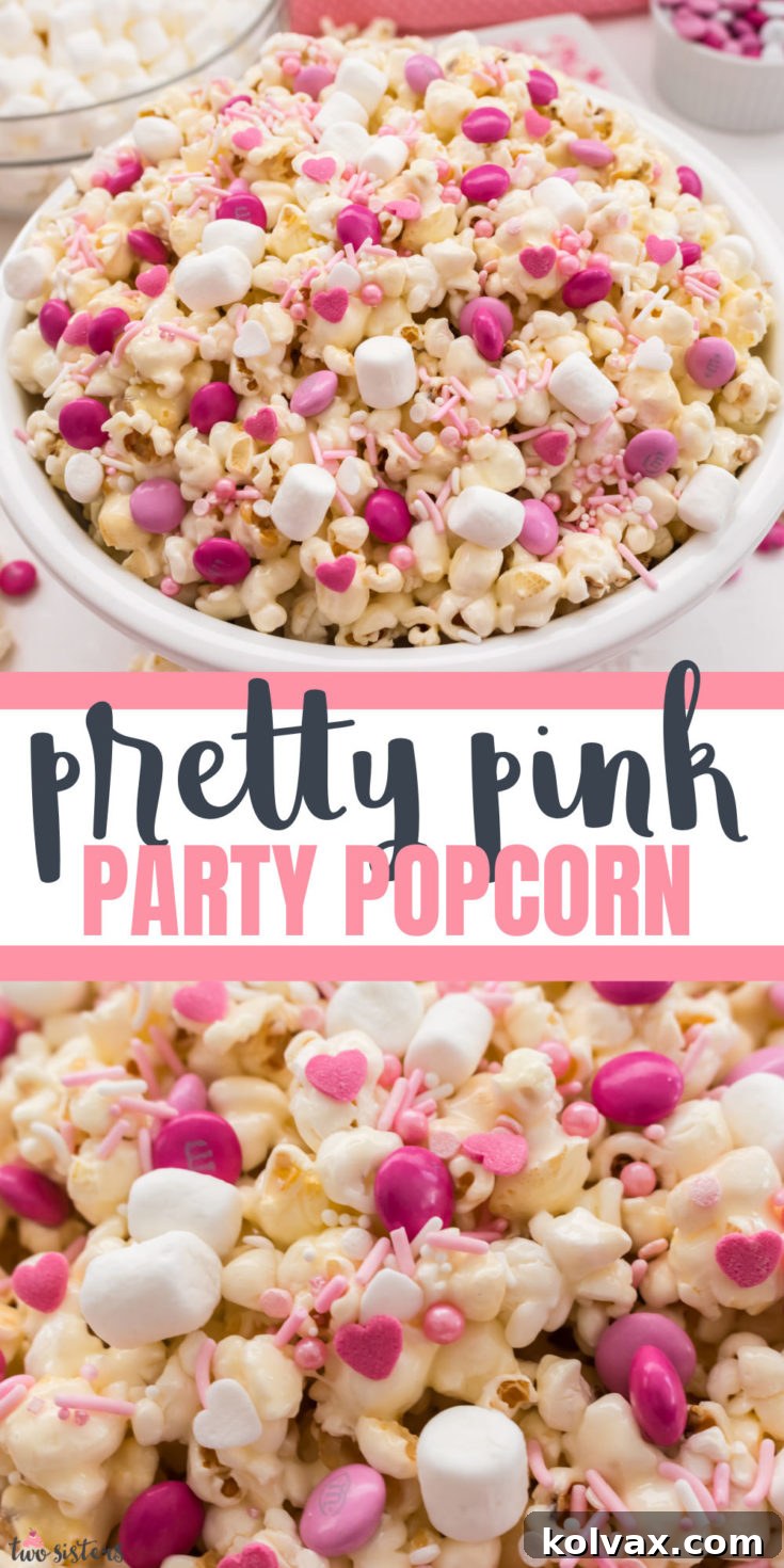 Pretty Pink Party Popcorn