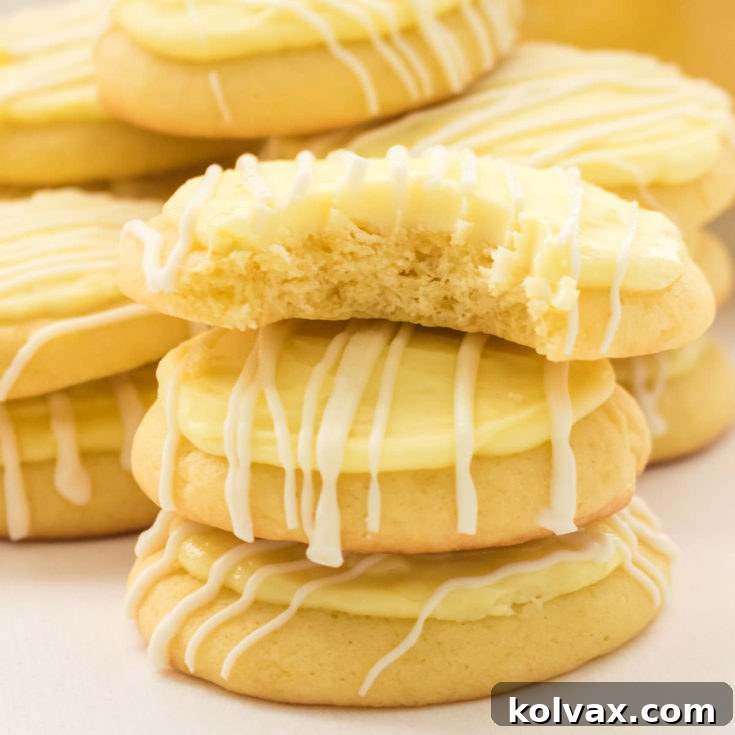 Lemon Cookies with Lemon Frosting