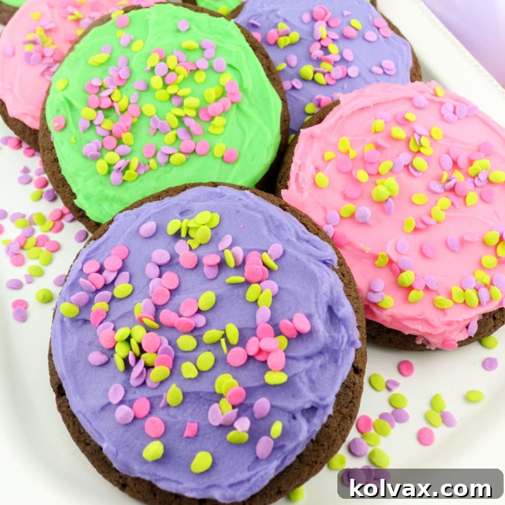Frosted Easter Cookies