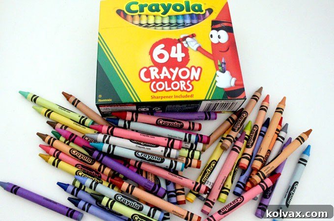 Selecting New Crayola Crayons for Your DIY Teacher Gift