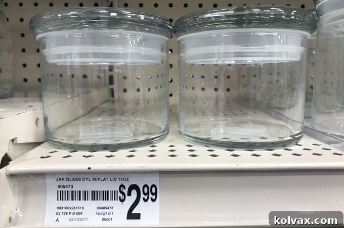 Finding the Perfect Glass Jar at Michaels for Your Crayon Craft