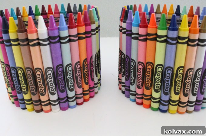 Colorful and Adorable Crayon Candy Dish, a Thoughtful Teacher Present