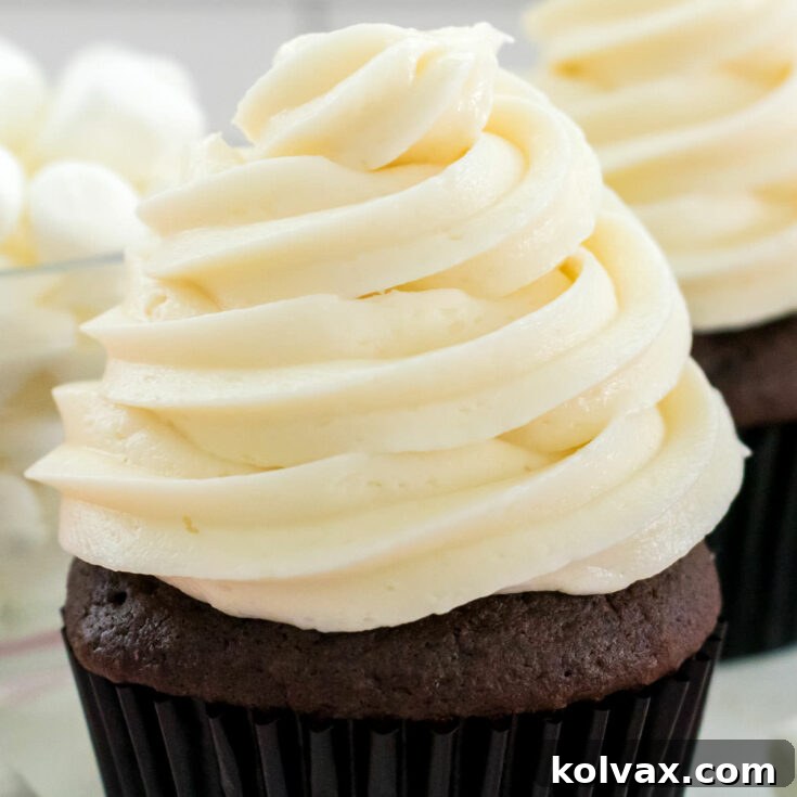 The Best Marshmallow Buttercream Frosting