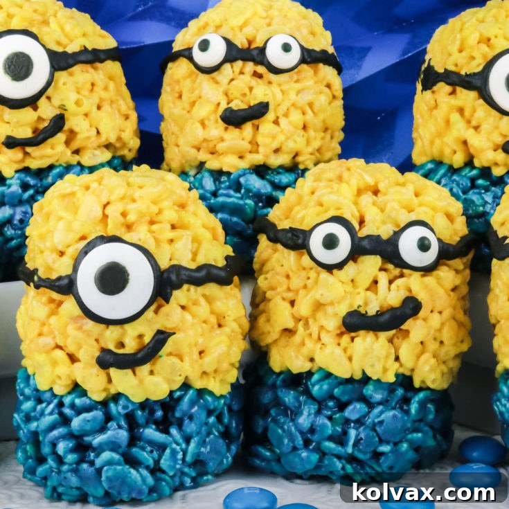 Minions Rice Krispie Treats