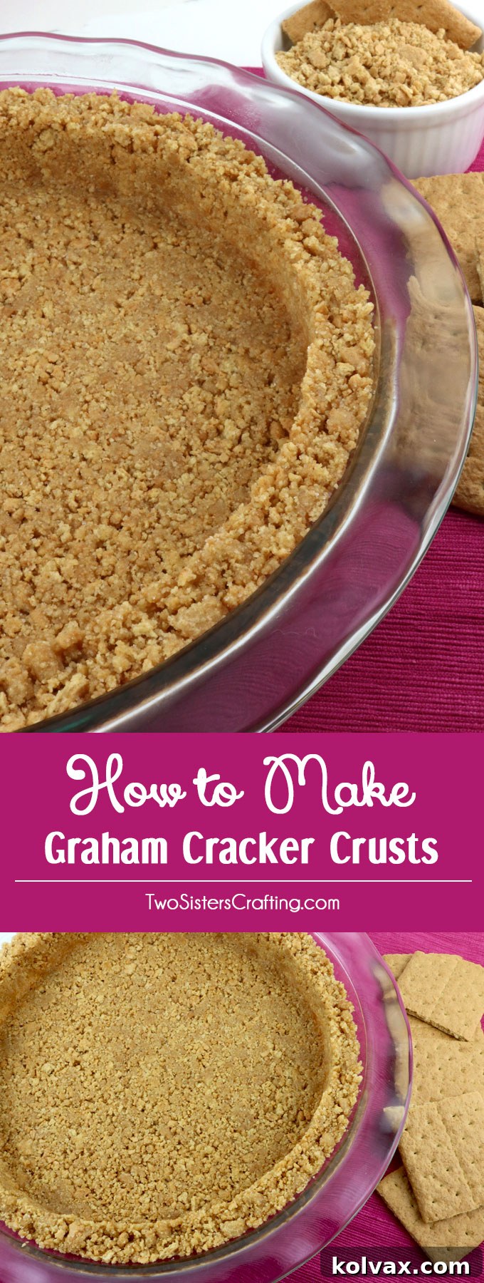 A beautifully composed image showcasing the versatility of homemade Graham Cracker Crusts, inspiring bakers to create delicious pies and desserts with this easy recipe.