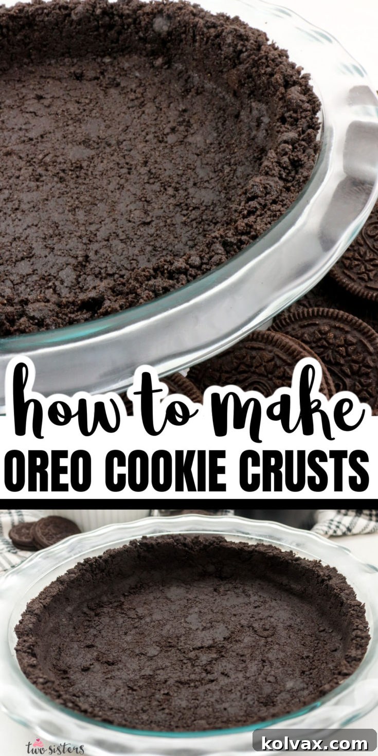 Pinnable image of How to Make Oreo Crusts