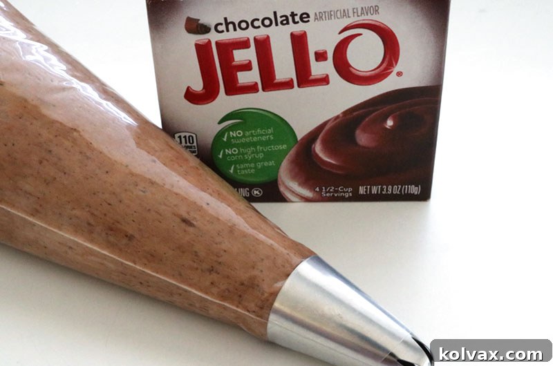 Generous Amount of Stable Chocolate Whipped Cream Frosting