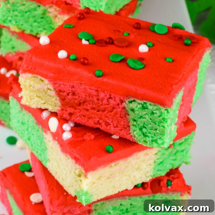 Christmas Marble Sugar Cookie Bars