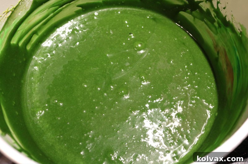 Marshmallow mixture tinted to the iconic Philadelphia Eagles green.