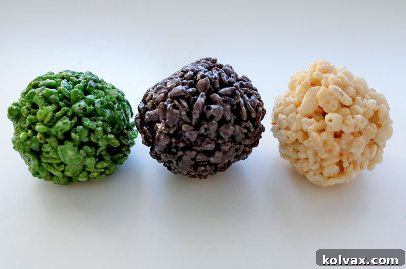 Colorful Philadelphia Eagles Rice Krispie Bites for Super Bowl Parties