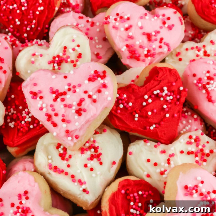 Valentine's Frosted Sugar Cookies