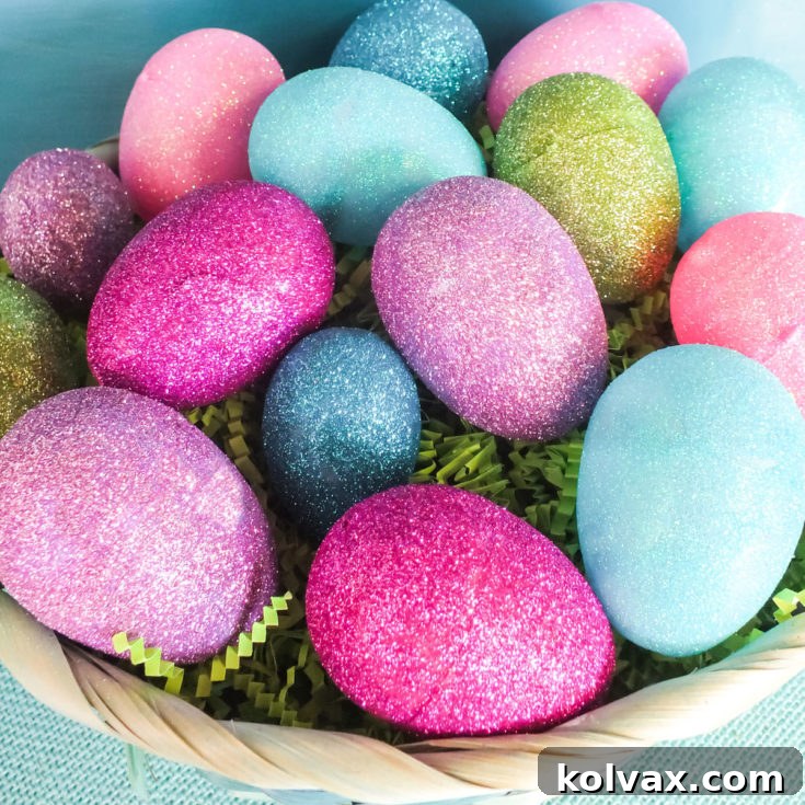 Homemade Glitter Easter Eggs - Featured Image
