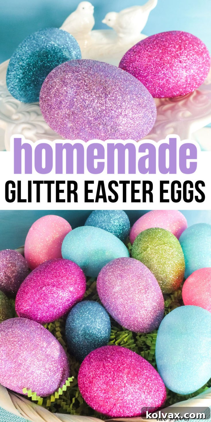 Glitter Easter Eggs project image