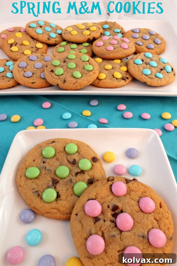 Our Most Delicious Spring M&M Cookies