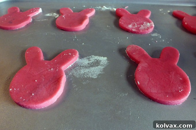 First layer on the cookie sheet